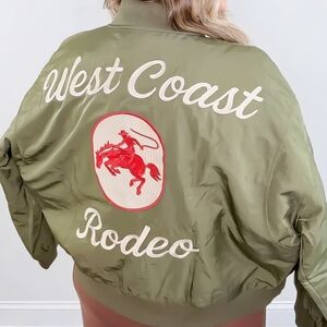 DAVI & DANI Olive Green Bomber Jacket